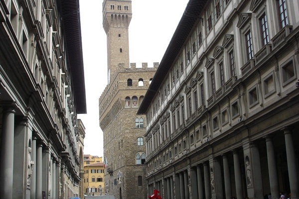 Uffizien vor dem Palazzo Vecchio